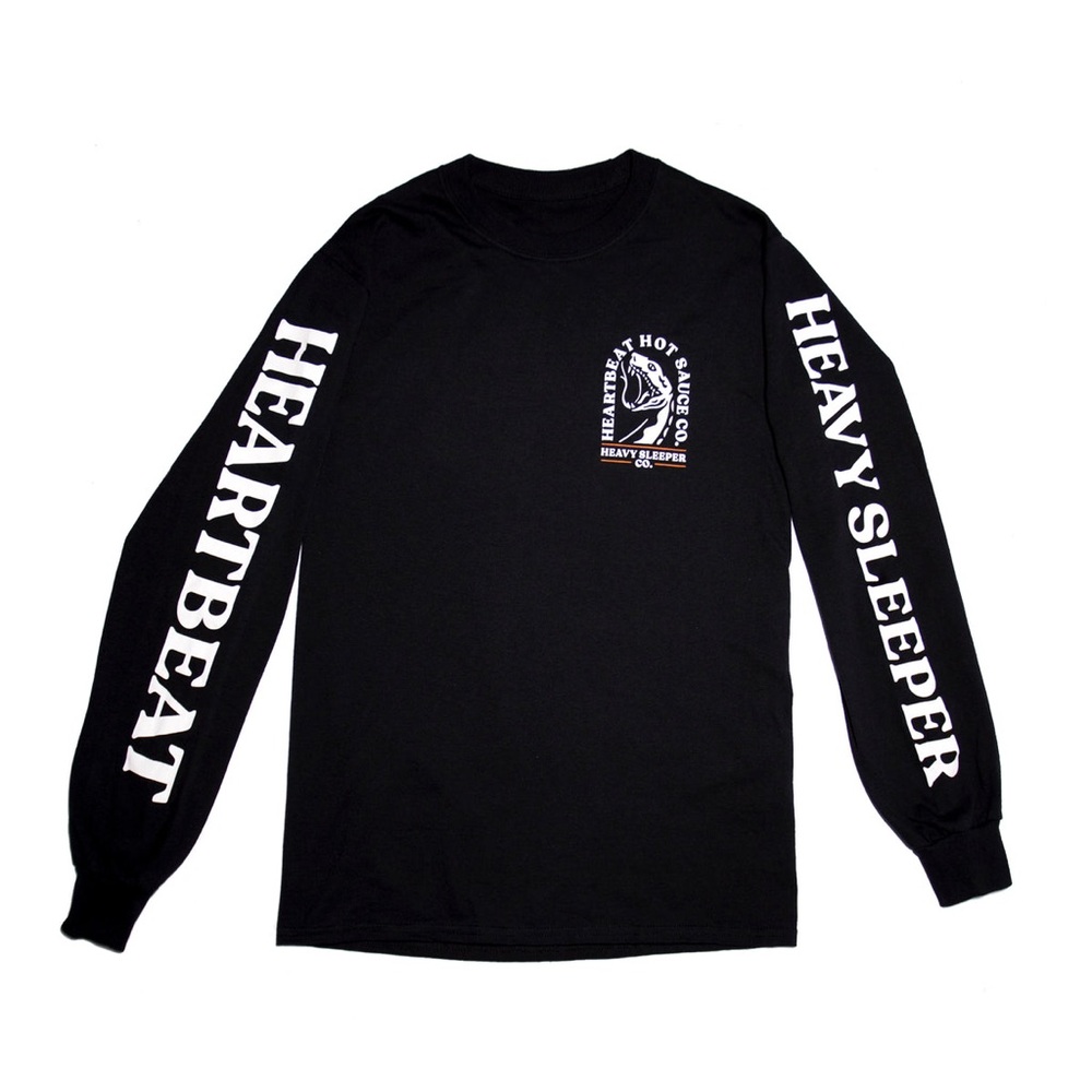 Heartbeat Hot Sauce Long Sleeve Snake Graphic Tee